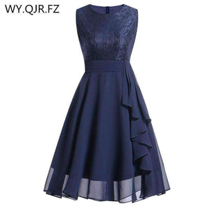 Planet Gates Wine red / 4 Chiffon and Lace navy blue Short Bridesmaid Dresses Weddiong Party Dress 2018 Prom Gown Women Fashion Wholesale Clothing