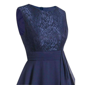 Planet Gates Wine red / 4 Chiffon and Lace navy blue Short Bridesmaid Dresses Weddiong Party Dress 2018 Prom Gown Women Fashion Wholesale Clothing