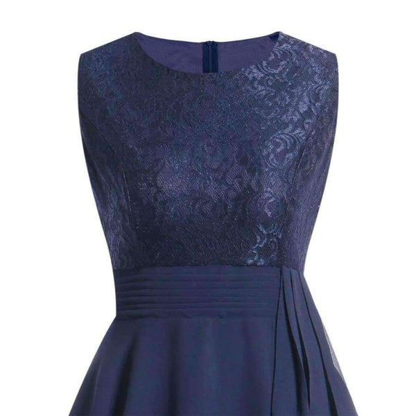 Planet Gates Wine red / 4 Chiffon and Lace navy blue Short Bridesmaid Dresses Weddiong Party Dress 2018 Prom Gown Women Fashion Wholesale Clothing