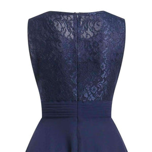 Planet Gates Wine red / 4 Chiffon and Lace navy blue Short Bridesmaid Dresses Weddiong Party Dress 2018 Prom Gown Women Fashion Wholesale Clothing