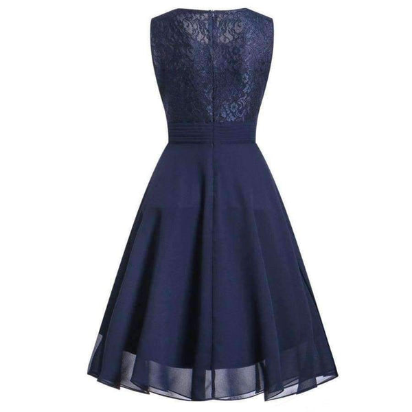 Planet Gates Wine red / 4 Chiffon and Lace navy blue Short Bridesmaid Dresses Weddiong Party Dress 2018 Prom Gown Women Fashion Wholesale Clothing