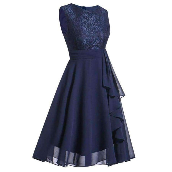 Planet Gates Wine red / 4 Chiffon and Lace navy blue Short Bridesmaid Dresses Weddiong Party Dress 2018 Prom Gown Women Fashion Wholesale Clothing