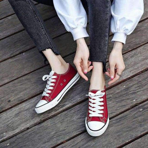 Planet Gates Wine Red / 5 Women Shoes 2018 New Autumn Espadrilles Women Sneakers Breathable Canvas Tenis Feminino Female Casual Shoes Woman Flats Shoes