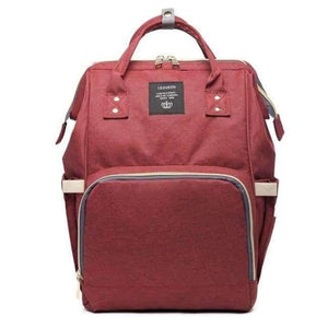 Planet Gates wine red Brand Designer Fashion  Maternity Nappy Bag Large Capacity Baby Diaper Bag Travel Backpack Nursing Bag for Baby Care