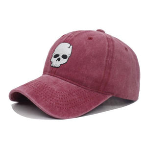 Planet Gates wine red / China / Adjustable Vintage Skull Men's Baseball Cap Hats For Men Snapback Caps Bone Casquette Male Summer Gorras Trucker Women Baseball Hat