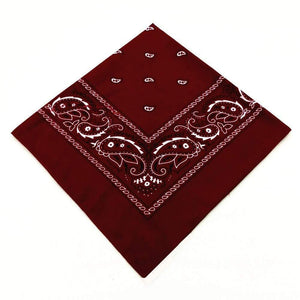 Fashion Women Cotton Bandana Scarf Square Female Bandanas 55cm*55cm Headwear Rock Girls Head Scarf Headbands Hair Accessories