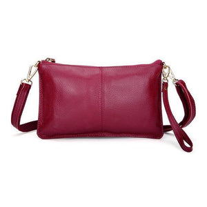 Planet Gates Wine red Genuine Leather Women Messenger Bag Famous Brand Female Shoulder Bag Envelope Clutch Bag Crossbody Bag Purse for Women 2018