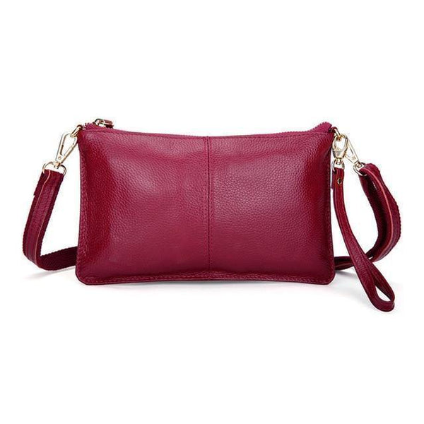 Planet Gates Wine red Genuine Leather Women Messenger Bag Famous Brand Female Shoulder Bag Envelope Clutch Bag Crossbody Bag Purse for Women 2018