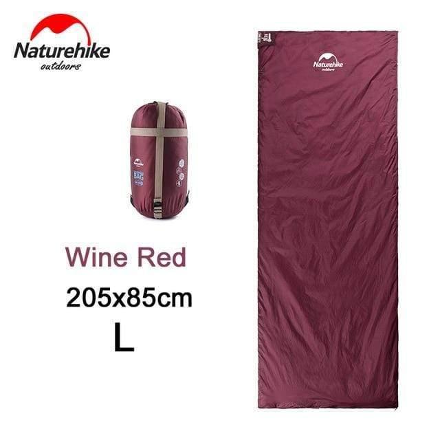 Planet Gates Red wine S Mini Ultralight Sleeping Bag Outdoor Camping Trip Travel Bag Hiking Camping Equipment Portable Cotton sleeping bag