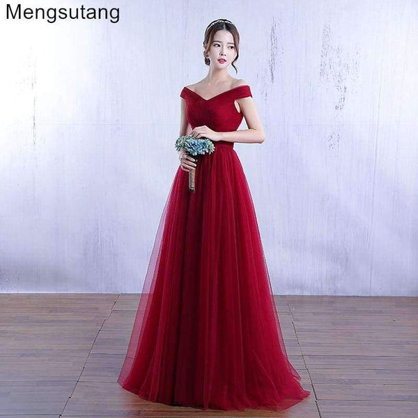 Planet Gates Wine red lace up evening dress Elegant party dress vestido de festa prom dress Tailor Custom Made 3 colors