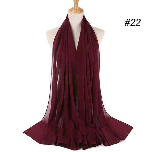 Planet Gates Wine Red Plain bubble chiffon scarf hijab wrap printe solid color shawls headband muslim hijabs scarves/scarf 47 colors