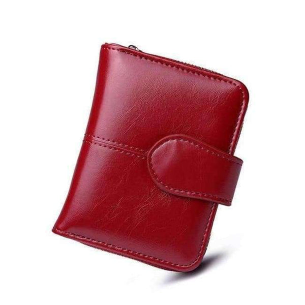 Planet Gates Wine red S 2018 New Women Oil Wax Leather Wallet Female Purses Big Capacity Hasp Zipper Purse Ladies Long Wristlet Clutch Coin Card Holders