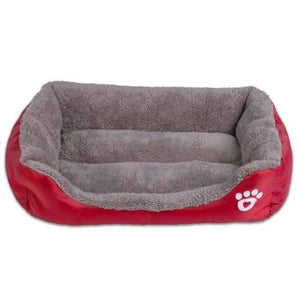 Planet Gates Wine Red / S S-3XL 9 Colors Paw Pet Sofa Dog Beds Waterproof Bottom Soft Fleece Warm Cat Bed House Petshop Dropshipping cama perro