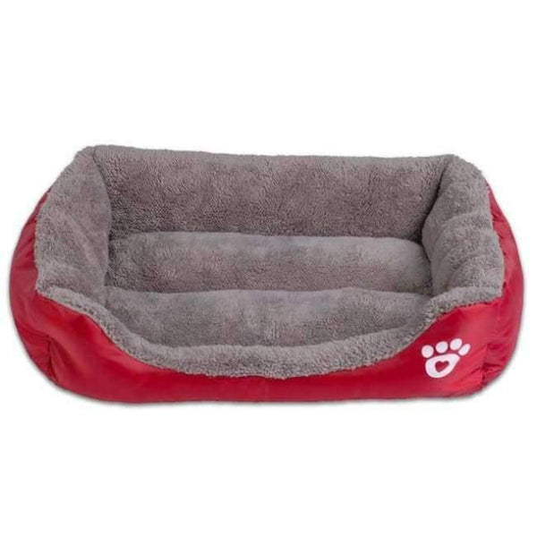 Planet Gates Wine Red / S S-3XL 9 Colors Paw Pet Sofa Dog Beds Waterproof Bottom Soft Fleece Warm Cat Bed House Petshop Dropshipping cama perro