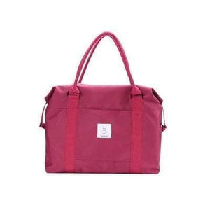 Planet Gates Wine red Travel Abroad Boarding Bag Large Capacity Hand Luggage Shoulder Bag Storage Clothes Bag Trolley Case Oxford Travel Bag