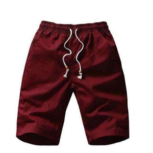 Planet Gates бордо червено / XL 2018 Лятна мода Нови дишащи памучни бермуди ежедневни мъжки шорти прави мъже каки черни къси панталони до коляното 5xl