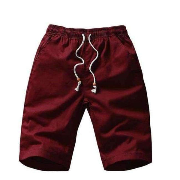 Planet Gates wine red / XL 2018 Summer Fashion New Breathable Cotton Bermuda Casual  Men's Shorts Straight Men Khaki Black Knee Length Short Joggers 5xl