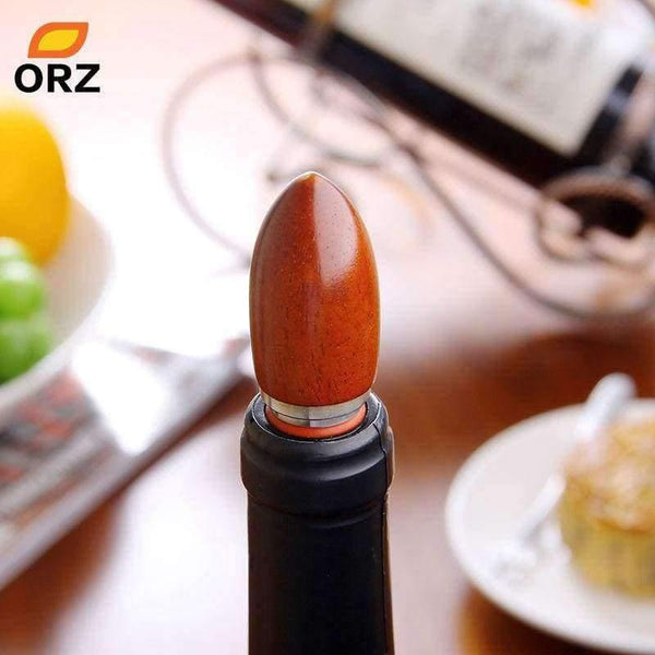 Planet Gates Wine Stopper Wooden And Stainless Steel Wine Cork Bottle Accessories Kitchen Bar Tools Case Good Gift