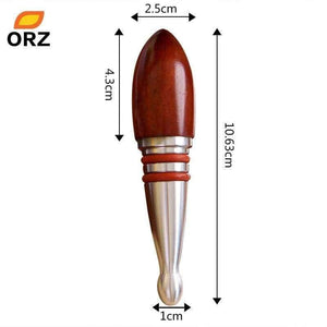 Planet Gates Wine Stopper Wooden And Stainless Steel Wine Cork Bottle Accessories Kitchen Bar Tools Case Good Gift