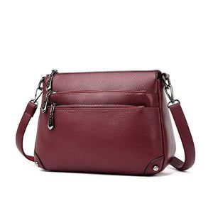 Multi-layer Zipper Bag Top Quality Girls Messenger Bags In Shoulder Bag Women's Cross-body Bags