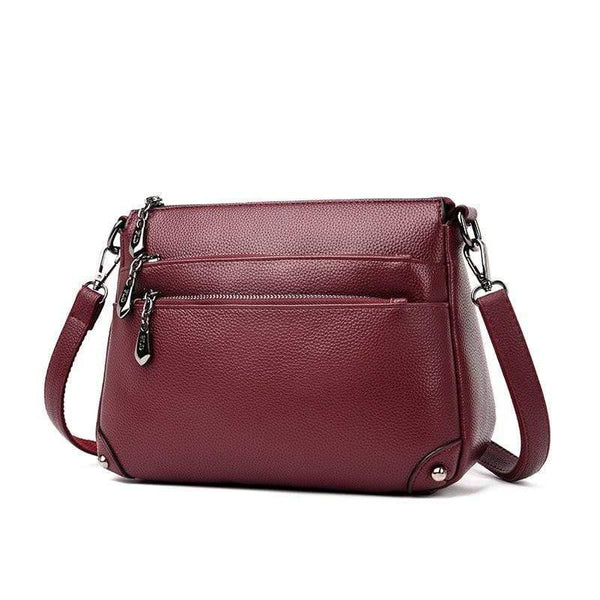 Multi-layer Zipper Bag Top Quality Girls Messenger Bags In Shoulder Bag Women's Cross-body Bags