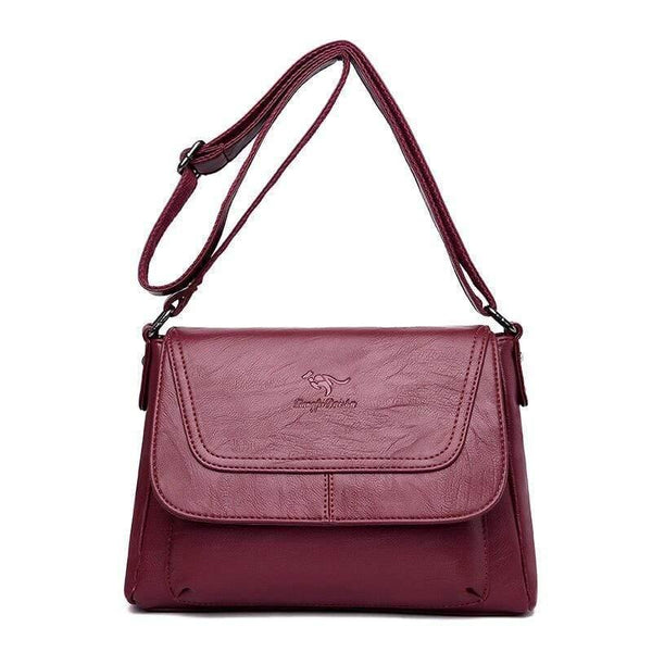 Leather Messenger Bags Leather Luxury Handbags Women Bags Designer Brand Ladies Crossbody