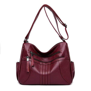 Soft Leather Zipper Luxury Handbags Women Bags Designer Female Shoulder Crossbody Bags
