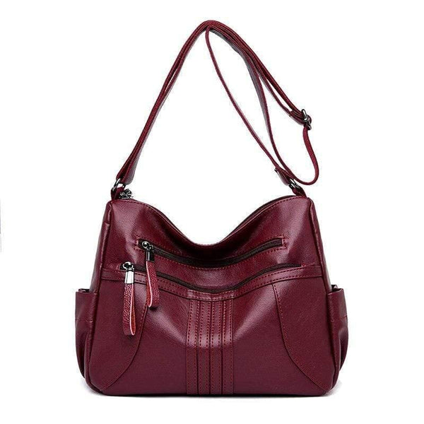 Soft Leather Zipper Luxury Handbags Women Bags Designer Female Shoulder Crossbody Bags
