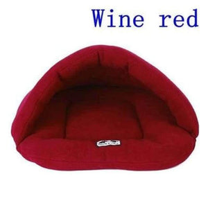 Planet Gates Winered / L 6 Colors Soft Polar Fleece Pet Mat Winter Warm Nest Pet Cat Small Dog Puppy Kennel Bed Sofa Sleeping Bag House Puppy Cave Bed