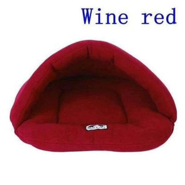 Planet Gates Winered / L 6 Colors Soft Polar Fleece Pet Mat Winter Warm Nest Pet Cat Small Dog Puppy Kennel Bed Sofa Sleeping Bag House Puppy Cave Bed