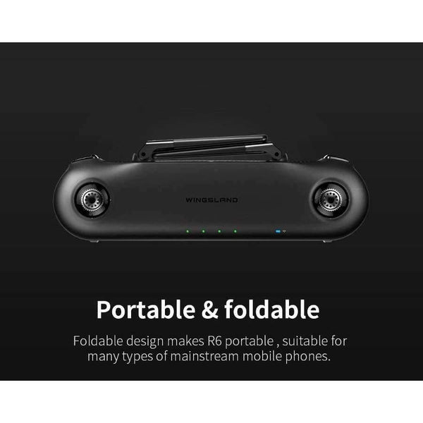 Planet Gates Wingsland R6 5.8GHz Switchable Mode Foldable Transmitter Remote Controller For Wingsland S6 RC Quadcopter Drone FPV Part