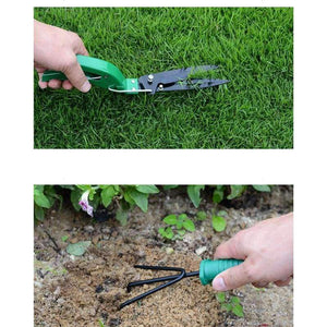 Planet Gates WINOMO 10pcs Garden Tools Case Anti-rust Lightweight Garden Tool Set Gardening Supplies Garden Tool Kit for Clipping Weeding