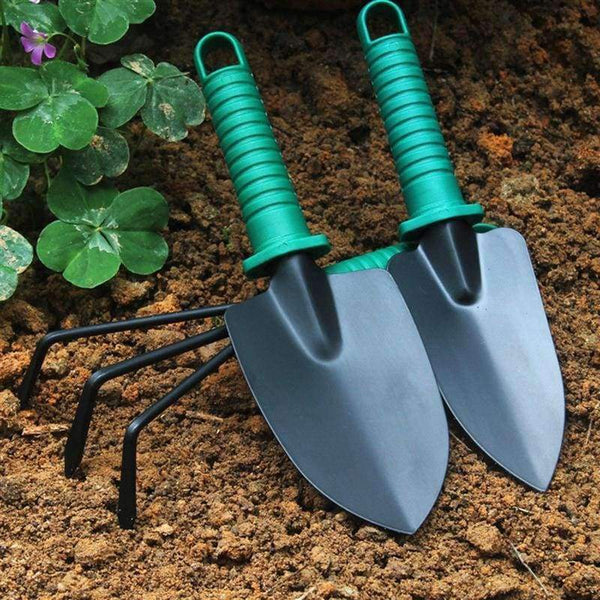 Planet Gates WINOMO 10pcs Garden Tools Case Anti-rust Lightweight Garden Tool Set Gardening Supplies Garden Tool Kit for Clipping Weeding