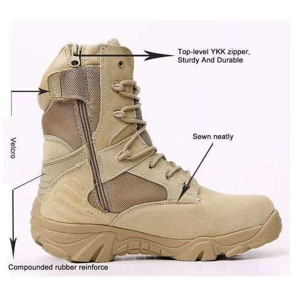 Planet Gates Winter Autumn Men Military Boots Quality Special Force Tactical Desert Combat Ankle Boats Army Work Shoes Leather Snow Boots