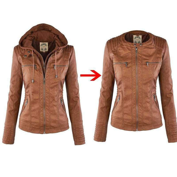Planet Gates Winter Faux Leather Jacket Women Casual Basic Coats Plus Size 7XL Ladies Basic Jackets Waterproof Windproof Coats Female 50