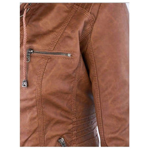 Planet Gates Winter Faux Leather Jacket Women Casual Basic Coats Plus Size 7XL Ladies Basic Jackets Waterproof Windproof Coats Female 50