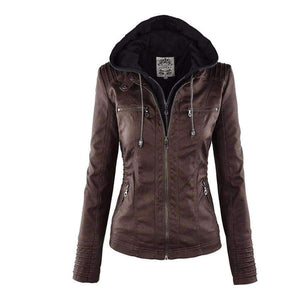 Planet Gates Winter Faux Leather Jacket Women Casual Basic Coats Plus Size 7XL Ladies Basic Jackets Waterproof Windproof Coats Female 50