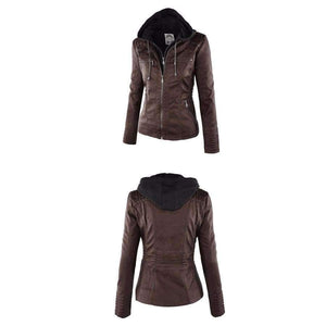 Planet Gates Winter Faux Leather Jacket Women Casual Basic Coats Plus Size 7XL Ladies Basic Jackets Waterproof Windproof Coats Female 50