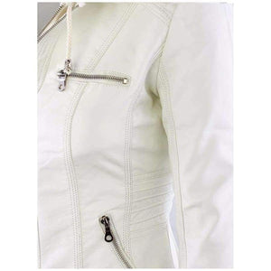 Planet Gates Winter Faux Leather Jacket Women Casual Basic Coats Plus Size 7XL Ladies Basic Jackets Waterproof Windproof Coats Female 50