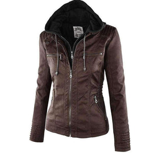 Planet Gates Winter Faux Leather Jacket Women Casual Basic Coats Plus Size 7XL Ladies Basic Jackets Waterproof Windproof Coats Female 50