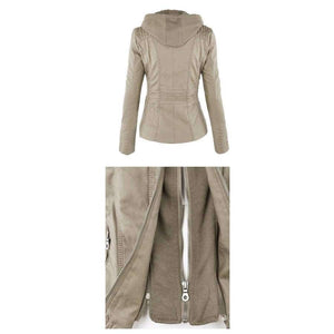 Planet Gates Winter Faux Leather Jacket Women Casual Basic Coats Plus Size 7XL Ladies Basic Jackets Waterproof Windproof Coats Female 50