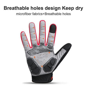 Planet Gates Winter Full Finger Gloves Men Touch Screen Anti-shock Breathable Fitness Gloves Weightlifting Sports