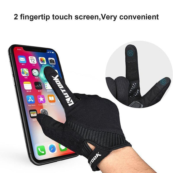 Planet Gates Winter Full Finger Gloves Men Touch Screen Anti-shock Breathable Fitness Gloves Weightlifting Sports