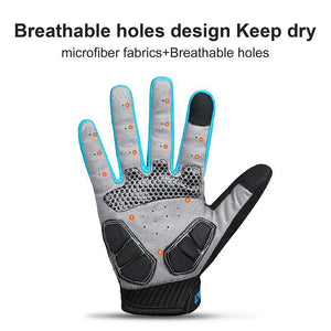 Planet Gates Winter Full Finger Gloves Men Touch Screen Anti-shock Breathable Fitness Gloves Weightlifting Sports