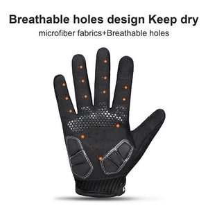 Planet Gates Winter Full Finger Gloves Men Touch Screen Anti-shock Breathable Fitness Gloves Weightlifting Sports