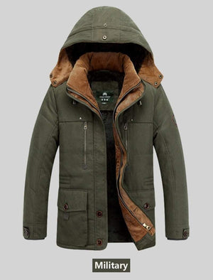 Planet Gates Winter Jacket men Brand Warm Thicken Coats Quality Middle age mens Cotton-Padded