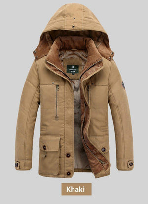 Planet Gates Winter Jacket men Brand Warm Thicken Coats Quality Middle age mens Cotton-Padded