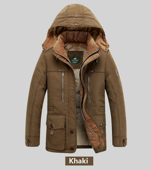 Planet Gates Winter Jacket men Brand Warm Thicken Coats Quality Middle age mens Cotton-Padded