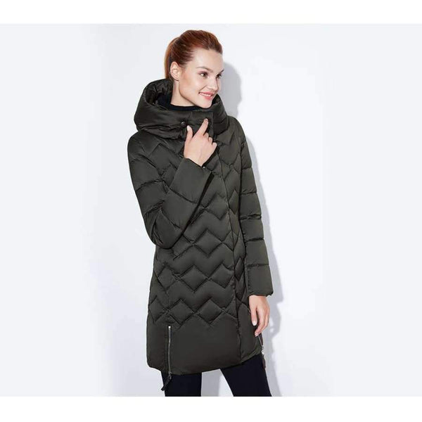 Planet Gates Winter jacket women Thin short parka Hood coats luxury outerwear Argyle jacket female over solid winter coats 2018