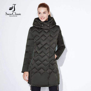 Planet Gates Winter jacket women Thin short parka Hood coats luxury outerwear Argyle jacket female over solid winter coats 2018
